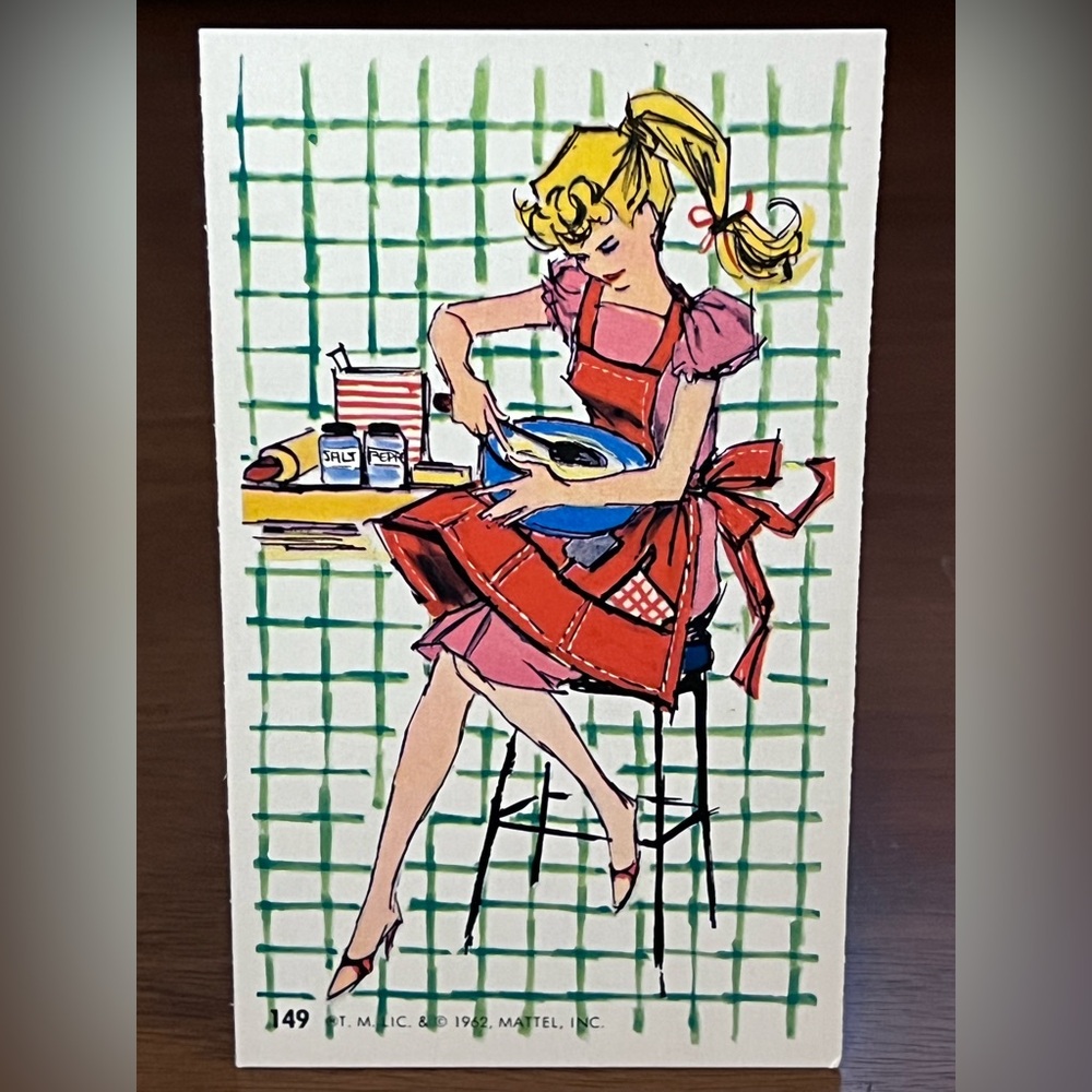 1962 Barbie Dynamic Toy Jumbo Trading Card #149